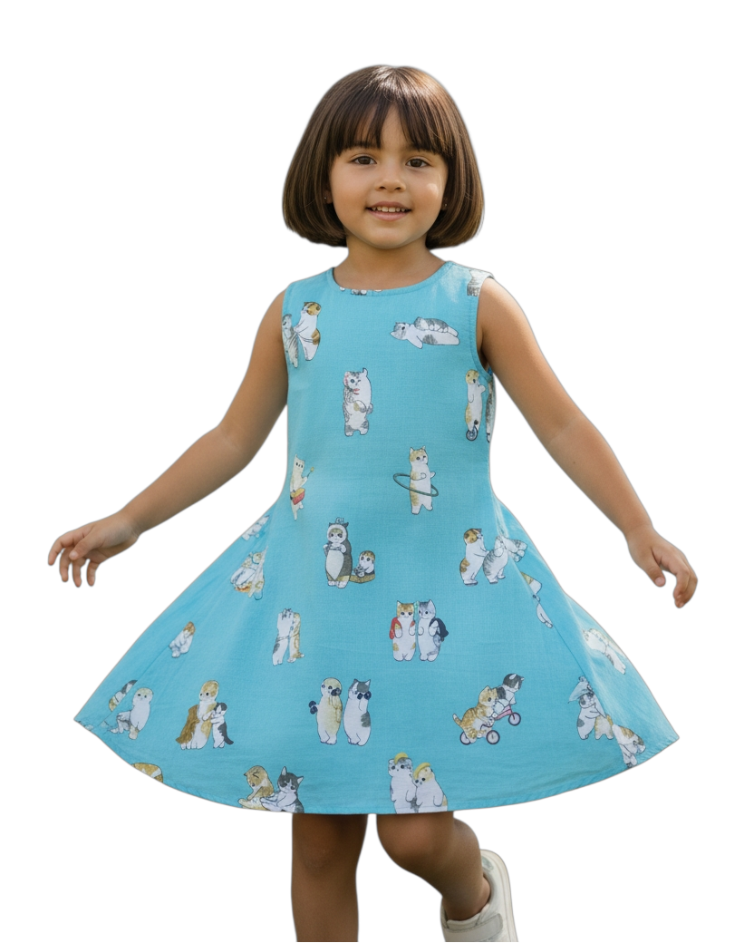 Mini Meow Frock