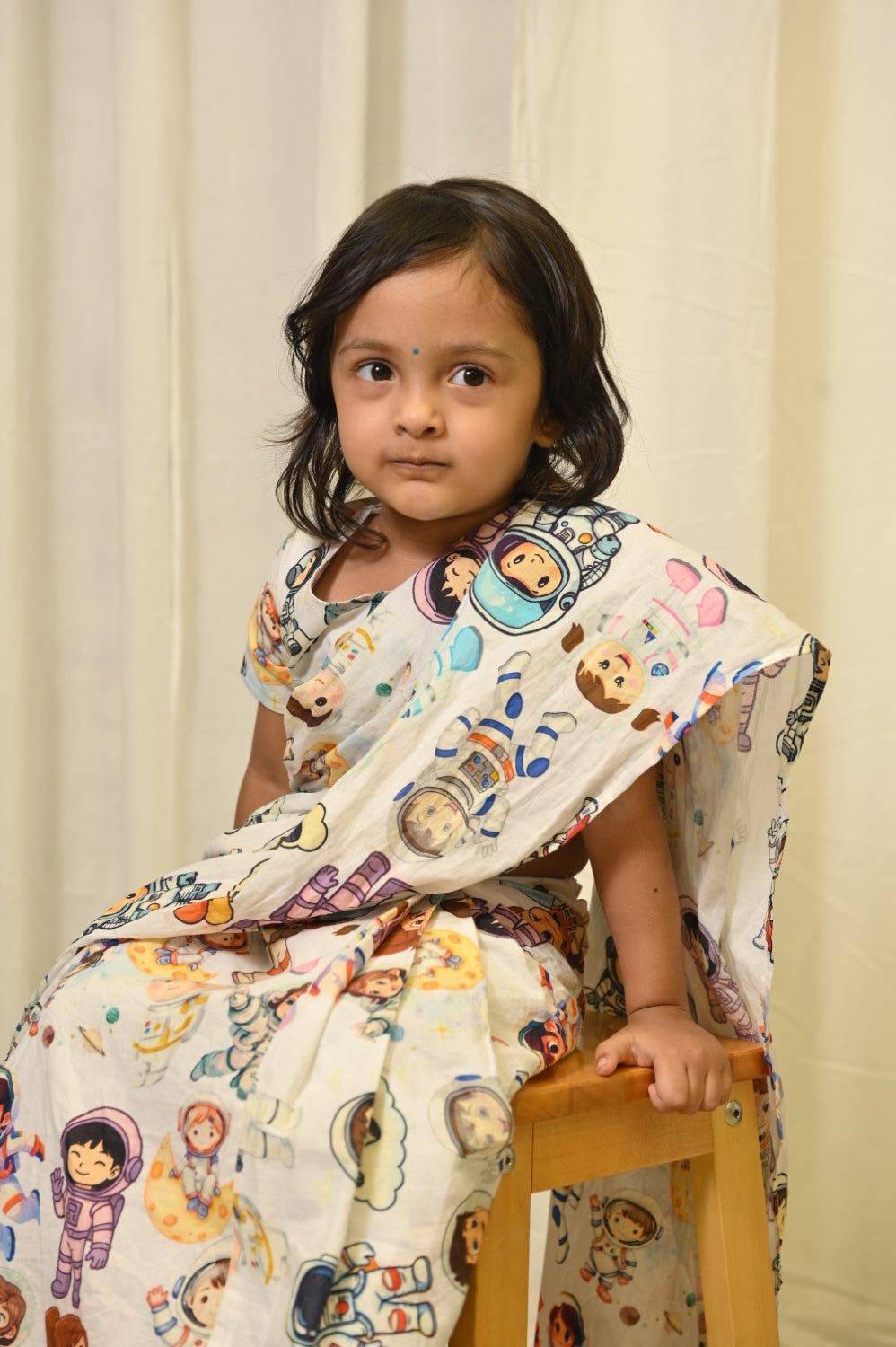 Astronauts Saree And Blouse Set