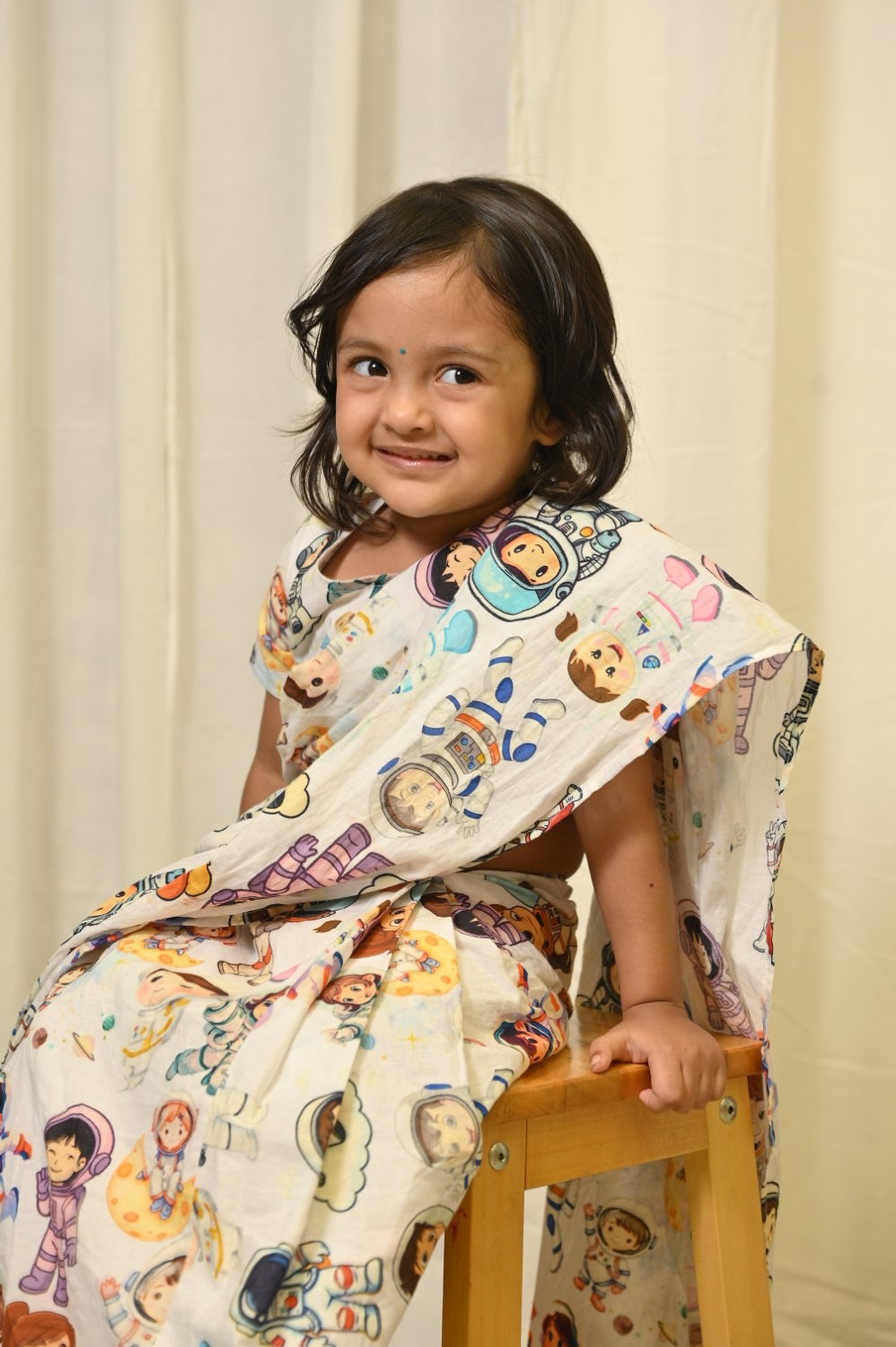Astronauts Saree And Blouse Set