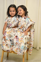 Astronauts Saree And Blouse Set