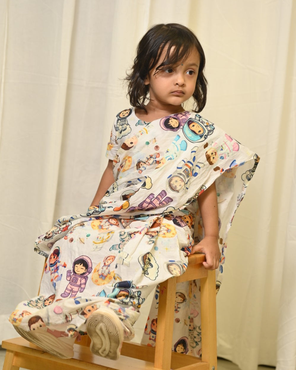 Astronauts Saree And Blouse Set